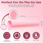 Kopperko Small Pill Bottles (116mm, 4.6 Inch 100-Pack) | Child Resistant Storage Tubes with Caps | Tube Container for Spices | Airtight, UV Resistant & Waterproof (Pink Plastic)