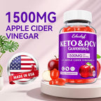 Keto Acv Gummies,Organic Apple Cider Vinegar Gummies,Keto Gummies,Gut Health for Women,Probiotics for Digestive Health,Metabolism,GMO Free & Vegan - 120 Count