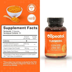 Turmeric Curcumin Supplement 2250mg with Black Pepper Extract | 95% Curcuminoids for Joint & Increase Body Protection, Antioxidant Supplement for Digestive Health