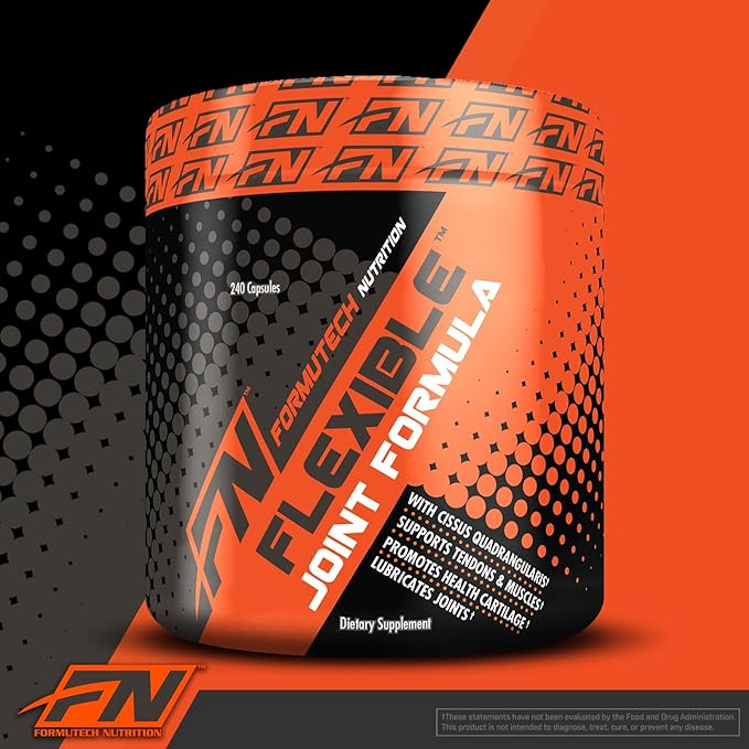 Flexible Joint Formula | Complete Support for Joints, Bones, & Connective Tissues | Promotes Uptake of Sulfates | 240 Capsules