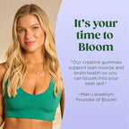 Bloom Creatine Monohydrate Gummies, 5g Per Serving, Sugar Free Creatine Gummy for Workout, Strength, Cognitive Health & Lean Muscle Support, Gluten Free & Non GMO, Berry Boost, 90 Gummies, 30 SVG