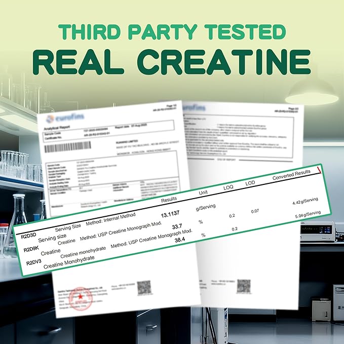 NSF Certified Creatine Gummy 5g - Creatine Monohydrate Gummies for Men & Women, Creatine Monohydrate for Muscle Strength, Muscle Builder, Energy Boost, Pre-Workout Supplement(120 Count)-Apple