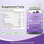 Melatonin 5mg Gummies for Adults – High Potency Fast-Acting Sleep Aid, Sugar-Free Natural Non-Addictive Sleep Support for Falling Asleep Faster & Jet Lag, Mulberry Flavor, 60 Count