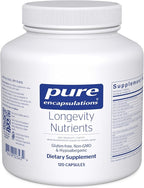 Pure Encapsulations Longevity Nutrients | Multivitamin/Mineral Complex to Support Healthy Aging, Brain Function, Eyes, Bones, and Vascular Health* | 120 Capsules