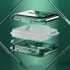 DUBSTAR Daily Pill Organizer,4 Compartments Portable Travel Small Pill Case, Pill Box for Purse Pocket to Hold Vitamins,Cod Liver Oil,Supplements and Medication Green