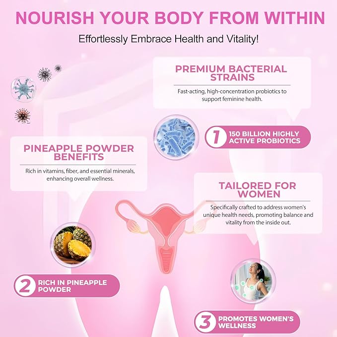 Vital Source Feminine Gummies - Feminine Balance Gummies for Women ph Natrual Famale Balance Cummie - Collagen Gummie - Pineapple PH Balance Gummie for Women Support Women’s Health - 60PCS