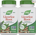 Nature's Way Licorice Root,Traditional Digestive Support Supplement*,900 mg per 2-Capsule Serving,Non-GMO Project Verified,100 Vegan Capsules (Packaging May Vary),(Pack of 2)