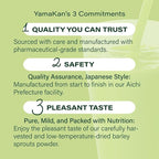 YAMAKAN Young Barley Grass Powder with Added Greens & Fiber Blend for Women & Man, Super Greens Powder with Grass Juice & Fiber for Inner Balance, Made in Japan, 7 Portable Sachets
