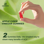 LanranBee Apple Cider Vinegar Gummies 1000mg with Vitamins B12 Multivitamin ACV Supplement Gummy – Supports Digestion, Energy, Weight Management & Gut Health – Vegan, Non-GMO, Gluten-Free – 60 Count