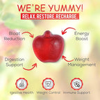 Apple Cider Vinegar Gummies with Vitamins - Delicious Apple Flavor for Women's Health, Metabolism Support & Digestive Wellness, 1000mg ACV with B12, B6, Folic Acid, 120 Vegan Gummies