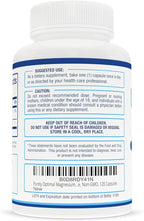 Purely Optimal Magnesium Citrate 500mg – Magnesium Supplement for Digestive Health, Gentle Constipation Relief, Muscle & Sleep Support, Calm & Relaxation – High Absorption, 120 Easy-to-Swallow Caps