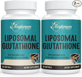 2400 MG Liposomal Glutathione Softgels, Max Absorption, Active Form L-Glutathione Reduced (GSH), with Hyaluronic Acid, Resveratrol, Master Antioxidants for Brain, Immune System, 120 Softgels