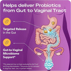 Complete Vaginal Probiotics for Women - w/Added Cranberry, D-mannose to Promote Urinary Tract, Bladder, Gut & Vaginal Health - pH Balance for Women - Support UTI, BV, YI - 60 Vegan Capsules