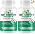 2Pack Chlorophyll Capsules | Internal Body Deodorant Supplement for Men & Women | Natural Odor Control for for Body Odor, Fresh Breath,Immune Support,Vegan(120 Caps)
