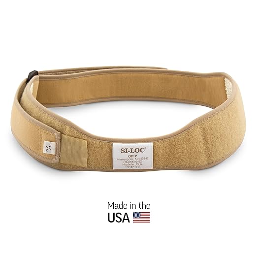 OPTP SI-LOC, SI Joint Belt for Women, Sacroiliac Belt, Lower Back Support Belts for Men, Low Back & Pelvic Pain Relief - Small/Medium