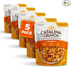 Catalina Crunch Protein Snack Mix with Cheese Crisps | 10g Protein, 1g Sugar per Serving | Good Source of Fiber, Keto, Gluten Free | Cheddar, 5.25 Ounce Bag (Pack of 5) - Packaging May Vary
