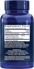 Life Extension Specially-Coated Bromelain, Pineapple Extract, Joint Health, Joint Comfort, Vegetarian, Gluten-Free, Non-GMO, 500 mg, 60 enteric-Coated Tablets