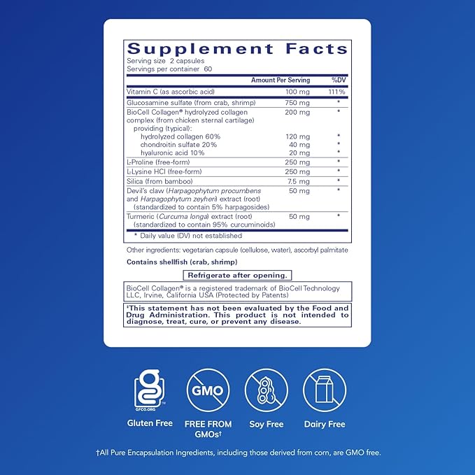 Pure Encapsulations - Ligament Restore - Dietary Supplement Helps Maintain Healthy Tendons, Ligaments and Joints - 120 Capsules