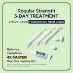 Monistat 3 Day Yeast Infection Treatment for Women, 3 Miconazole Ovule Inserts and External Monistat Anti-Itch Cream Bundle