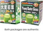 Yamamoto Kanpoh YAMAKAN Young Barley Grass Powder, Pure Green Juice Rich in Minerals, Vitamins & Plant-Based Protein for Women & Men, Barley Grass Juice Powder, from Japan, Non GMO 88 Count