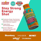 Vitamin Energy Immune+ Extra Strength Energy Shot Pineapple Punch 48 Pack, 260mg Natural Caffeine, B-Vitamins, Citicoline, Green Tea, Immunity & Focus Support, Zero Sugar, Gluten-Free 1.93 fl oz
