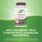 Nature's Way Urinary with Cranberry Premium Blend, Promotes Urinary Tract Health*, with Cranberry, Dandelion, Vegan, Non-GMO Project Verified, 100 Capsules (Packaging May Vary)