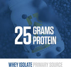 RYSE Loaded Protein Powder - Blueberry Muffin - 25g Whey Protein Isolate & Concentrate with Prebiotic Fiber & MCTs - Low Carb, Low Sugar, Digestive-Friendly - 54 Servings / 4 lb Tub