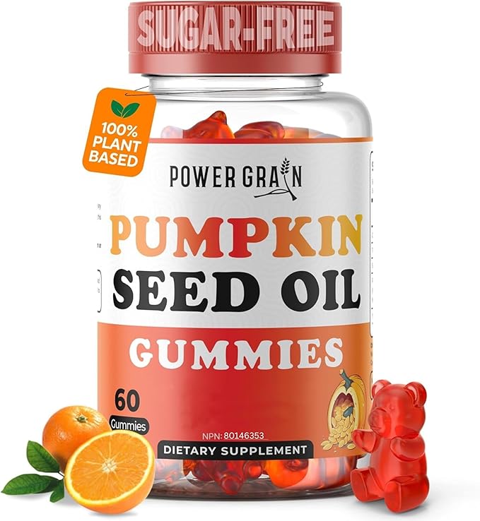 Sugar-Free Pumpkin Seed Gummies – 4000mg/Serving – Hair Growth, Youthful Skin & Prostate Support – Immune & Urinary Tract Support-Natural Source of Essential Fatty Acids