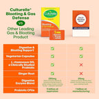 Culturelle Bloating & Gas Defense, Digestive Enzymes & Probiotics for Digestive Health, 30 Capsules, Supports Occasional Indigestion & Discomfort