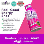 Vitamin Energy Mood+ Extra Strength Energy Shot Tropical Berry 48 Pack, 260mg Natural Caffeine, B-Vitamins, Rhodiola, Chamomile, Mood & Energy Support, Zero Sugar, Gluten-Free, Vegan, 1.93 fl oz