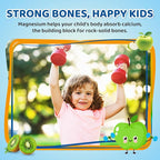 2PCS Center-Filled Magnesium Gummies for Kids 300MG - Magnesium Glycinate Gummies with L-theanine, Omega-3, Vitamin B6, D for Kids & Adults, Supplement for Sleep, Calm & Muscle Relaxation