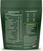 Daily Greens, Superfood Green Gummies Packets - Digestive & Gut Health, Chlorella and Spirulina Supplement with 20+ Organic Prebiotics Fiber Vitamins & Minerals - 224 Low Sugar Gummy