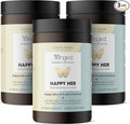 Winged Wellness Happy Her - Mood Support Gummies - Contains Saffr’ Activ Saffron Extract, 5-HTP, L-Tyrosine, Lion's Mane, Lemon Balm, and Chaste Tree - Vegan Gummy, Cherry Flavored - 3 Pack, 126 Count