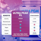 Ultra Peak XL Gummies for Men, Official UltraPeak XL Male Gummys with All Natural Ingredients, Ultra PeakXL Maximum Strength Health and Wellness Multivitamin Supplement Formula Gummys (60 Gummies)