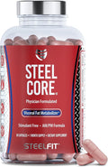 SteelFit Steel Core, Stimulant-Free Fat Burner & Weight Loss Pills Supplement - Cortisol, Belly Fat, Metabolism Booster for Men & Women - L-Carnitine, Morosil, Ashwagandha, Alpha Lipoic Acid - 90ct