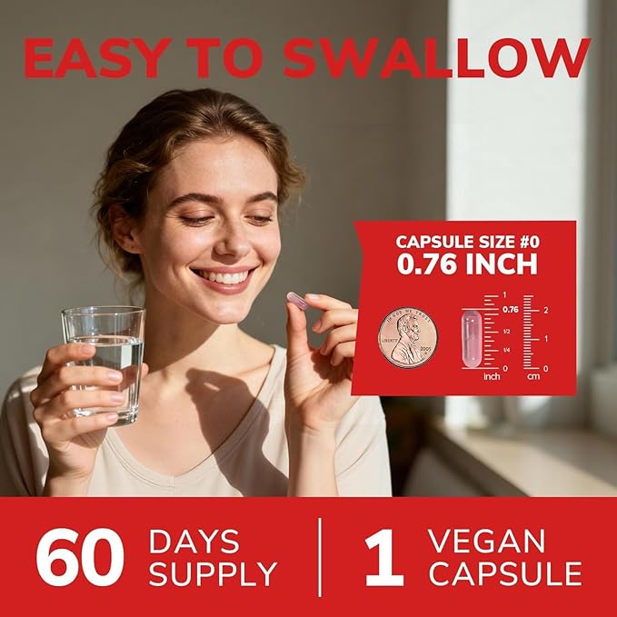 Vitalibre Cranberry Pills for Women with Vitamin C & E, Once Daily, Vegan, Urinary Tract Health & Kidney Cleanse, 60 Capsules