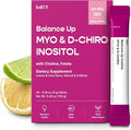 Balance Up Inositol 40:1 Myo & D-Chiro with Folate(Vitamin B9) & Choline – Hormone Balance & Reproductive Health Support for Women – Lemon Lime Stick Powder, 30 Servings