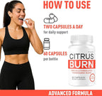 (2 Pack) Citrus Burn Capsules - Official CitrusBurn Pills Supplement Support All Natural Ingredients Advanced Formula Premium Multivitamin for Overall Health & Wellness, 120 Capsules for 2 Months