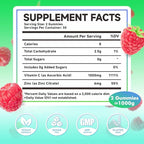 MEENCCD 2 Pack Vitamin C Gummies for Adults, Chewable Vitamin C Gummies with Zinc for Antioxidant Support, Vegan, Non-GMO, Sugar-Free, Raspberry Flavor, 120 Count