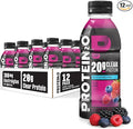 Protein2o Hydration Drink - 2-in-1 Liquid Clear Whey Protein Isolate and Electrolyte Drink - 20g Protein, Vitamins B5, B6 - Post-Workout Recovery - 16.9 Fl Oz - 12 Count Mixed Berry