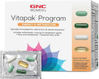 GNC Women’s Energy and Metabolism Vitapak Program, Convenient Complete Nutrition, 4 Products in 1 Packet, Calorie Burn, Mental Sharpness, 200mg Caffeine, with Proven Ingredients, Omega 3s, 30 svgs