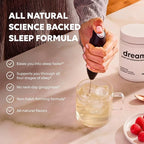 DREAM Sleep Aid Powder | Magnesium L-Threonate, Apigenin & Theanine | 2400mg 7-Ingredient Non-Habit Forming and Natural Sleep Aids for Adults | Deep Sleep Super Calm & Stress Relief