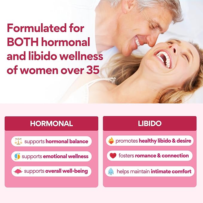 VoomVaya Libidooo - Libido Support for Women Over 35 | Female Libido Booster to Support Mood, Energy & Confidence – 3rd Party Tested - 60 Capsules