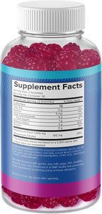 Sugar-Free Magnesium Gummies for Adults - High Potency Magnesium Citrate Supplement, Easy to Chew, No Artificial Sweeteners, Vegan, Anti-Stress, Sleep Support, Muscle Health & Relaxation, 60 Gummies