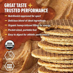 Honey Stinger Organic Almond Butter Maple Waffle, Energy Stroopwafel for Exercise, Endurance and Performance, Sports Nutrition for Home & Gym, Pre and Post Workout, 16.96 Ounce (Pack of 16)
