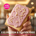 Legendary Foods 22g Protein Pastry 0g Added Sugar, Low Carb, Gluten Conscious, Keto Snack, Ideal for Glucose Management, Includes Whey Protein Isolate, 8 Pack Cherry Crumble