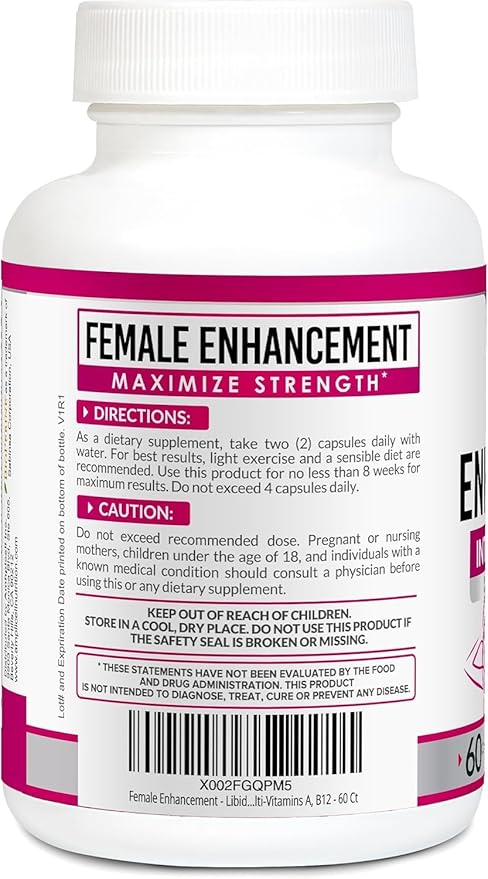 AMPLICELL Women’s Vitality & Libido Support – Hormone, Mood & Energy Balance with Maca, Dong Quai, Ginseng, Ashwagandha & Herbal Aphrodisiac Blend – 60 Capsules