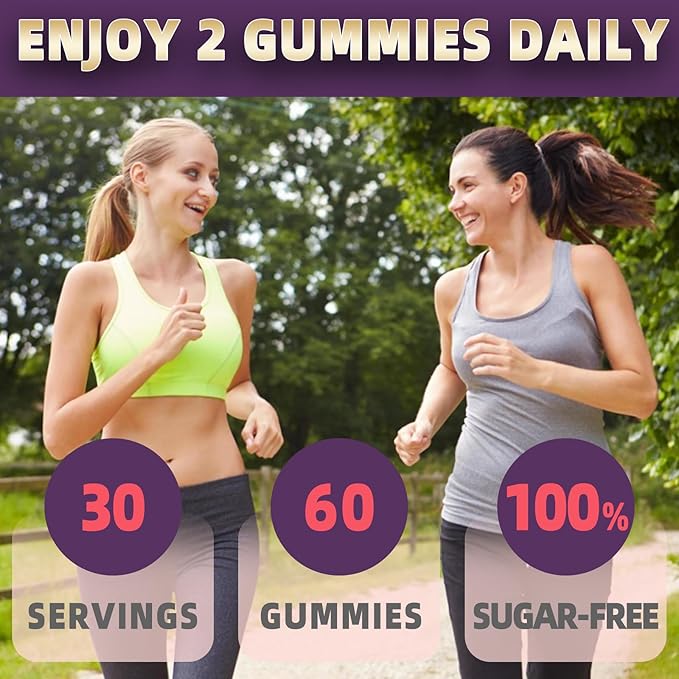 Menopause Supplements for Women with Black Cohosh, Menopause Relief Sugar Free Gummies for Hot Flashes, Natural Female Hormone Balance & Ashwagandha, Magnesium for Night Sweats, Mood Swings, 60 Count
