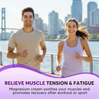 Topical Magnesium Lotion Cream for Sleep: Natural Magnesium Body Butter for Sweet Sleep/Leg Cramps/Feet/Arms/Muscle Pain Relaxation - Calm Moisturizing Day and Nightime Cream for Women and Men 4 oz