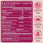 Premium TUDCA Bile Salts Gummies - 2000mg High Potency Liver Support Supplement, Liver Detox & Repair with Milk Thistle, Artichoke, Probiotics - Vegan, 30 Servings